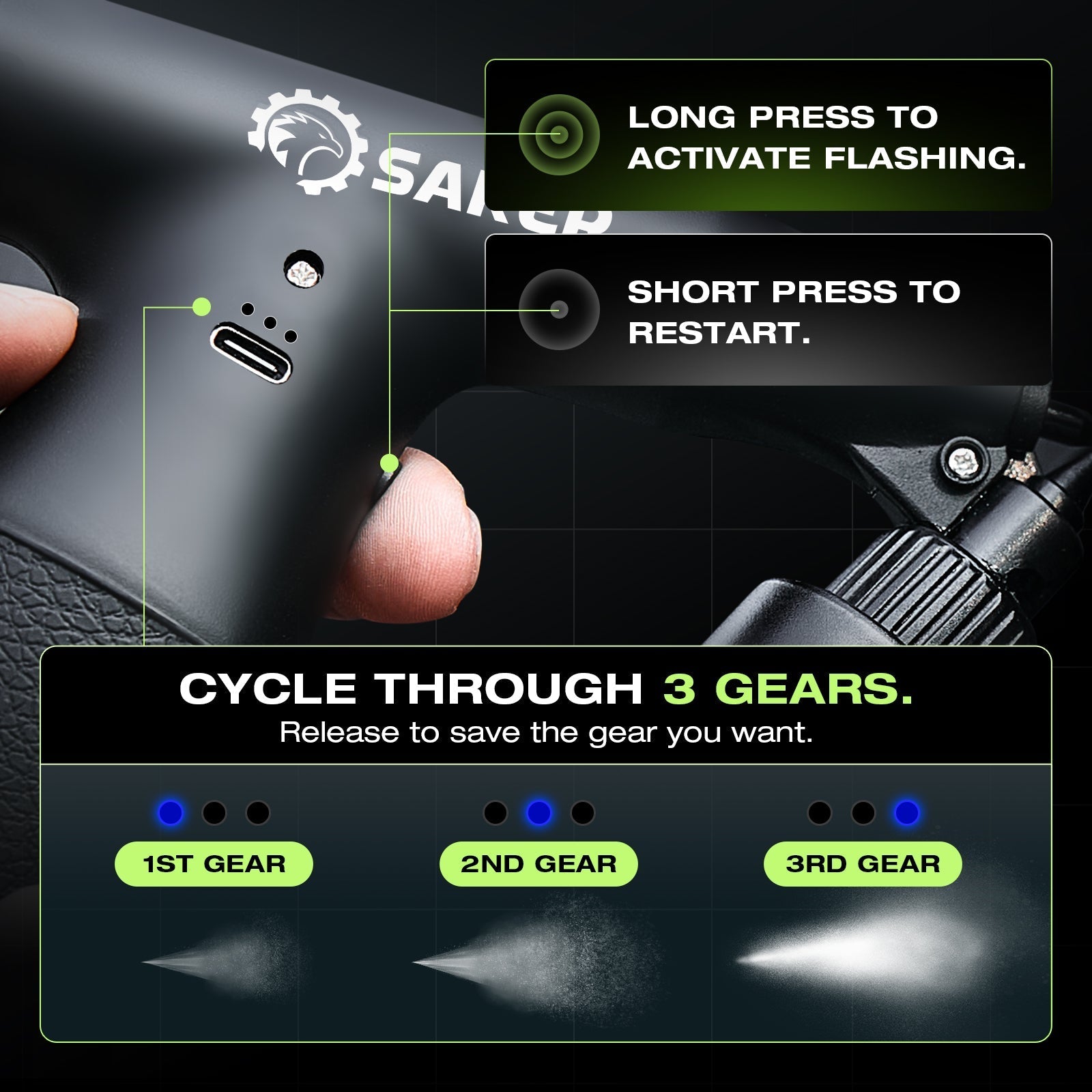 SAKER® Electric Spray Paint Gun