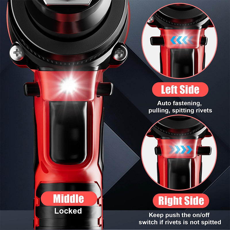 Sakerplus Brushless Rivet Gun Tool for Rivets