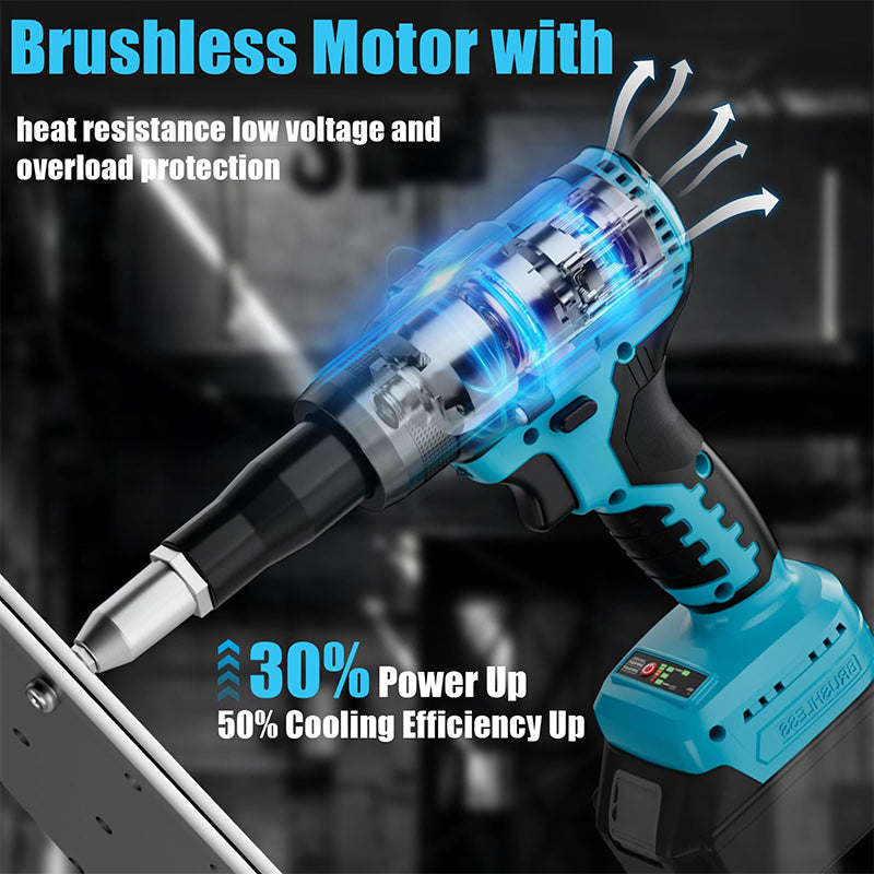 Sakerplus Brushless Rivet Gun Tool for Rivets
