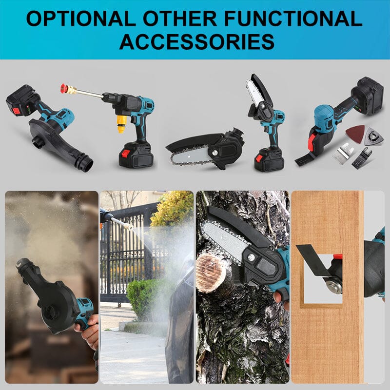 SAKER® Cordless Power Tool Combo Kit